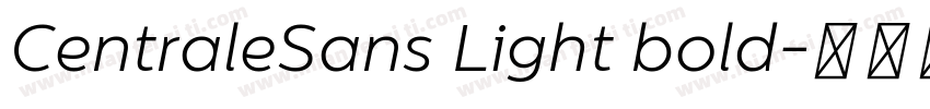 CentraleSans Light bold字体转换